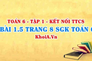 Bài 1.5 trang 8 SGK Toán 6 tập 1 Kết nối tri thức